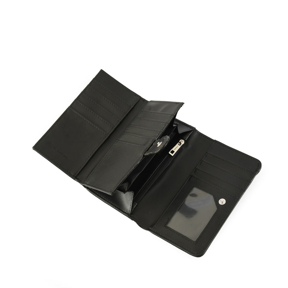 Medium black alina wallet
