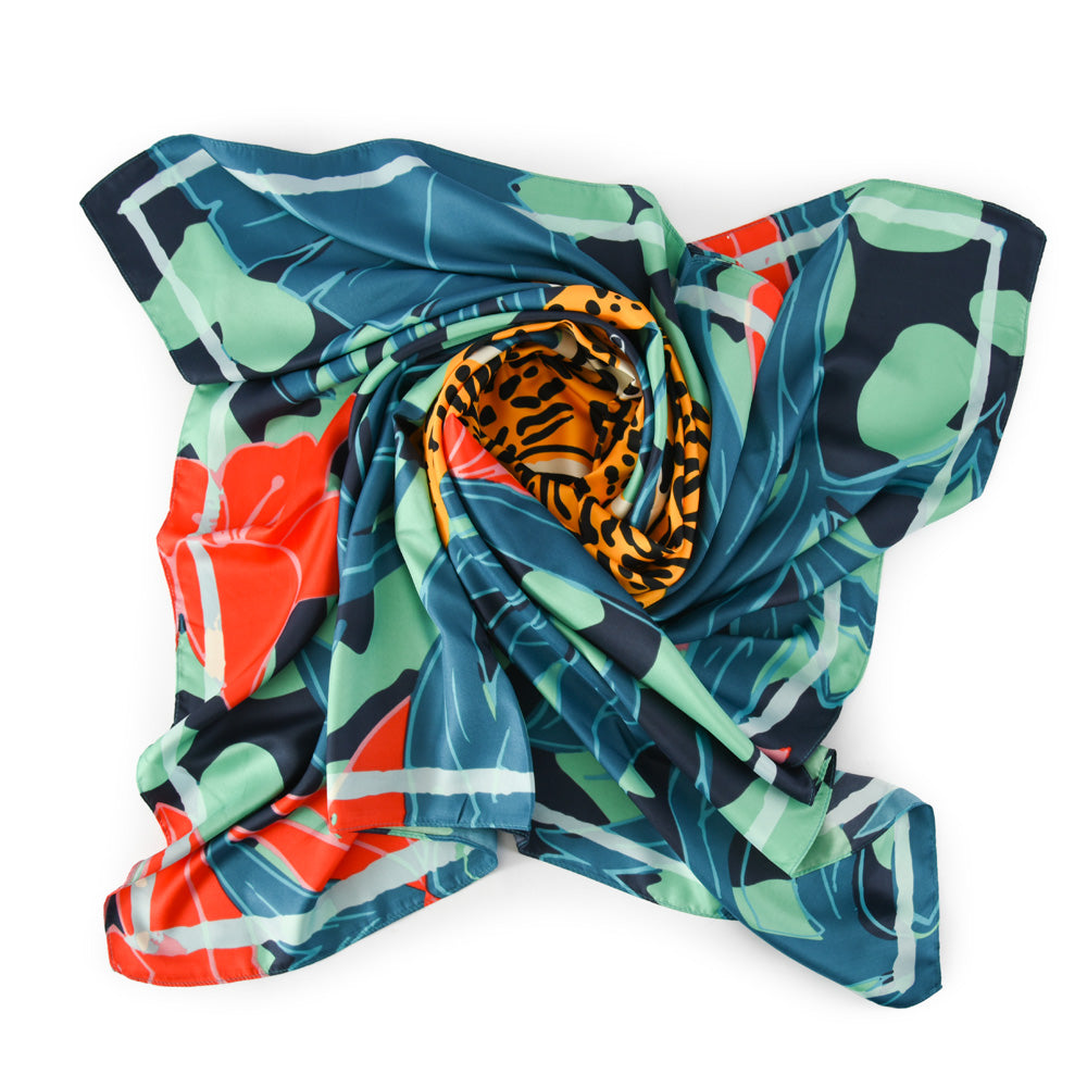 Tiger mix color scarf