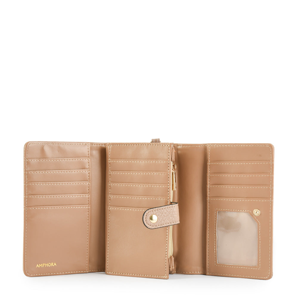 Medium Douce Beige Accordion Wallet