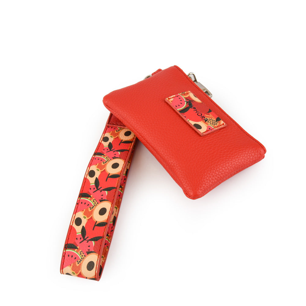 Tomato red fruity rectangular purse