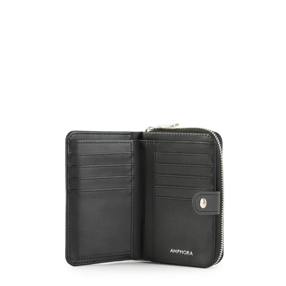 Medium Black Mizque Exterior Closure Wallet