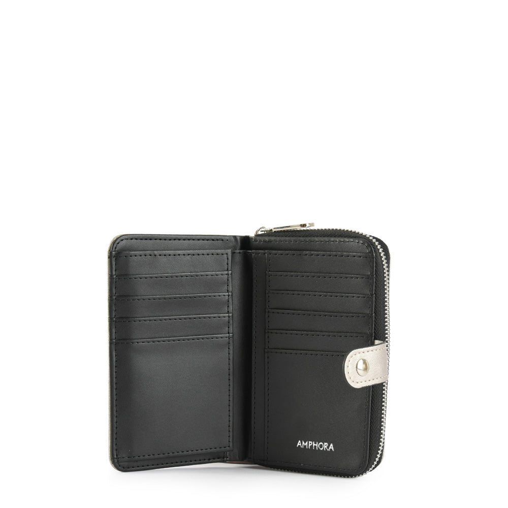 Medium Dark Silver Mizque Exterior Closure Wallet