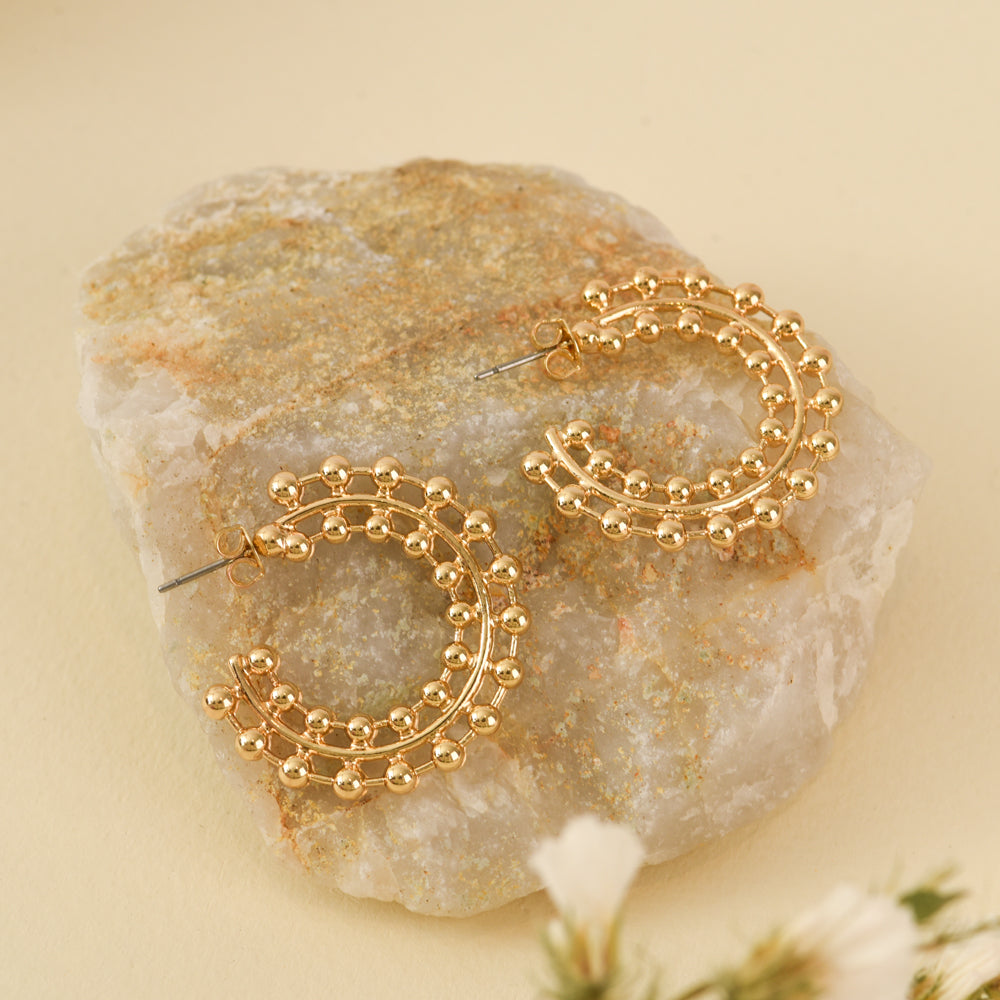 Marrakesh gold hoop earrings