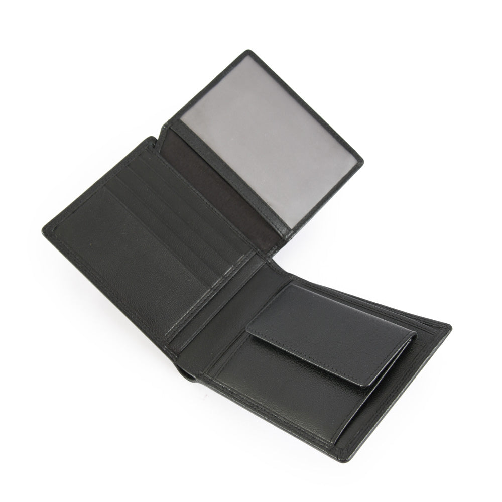 Martin Black Medium Flap Wallet