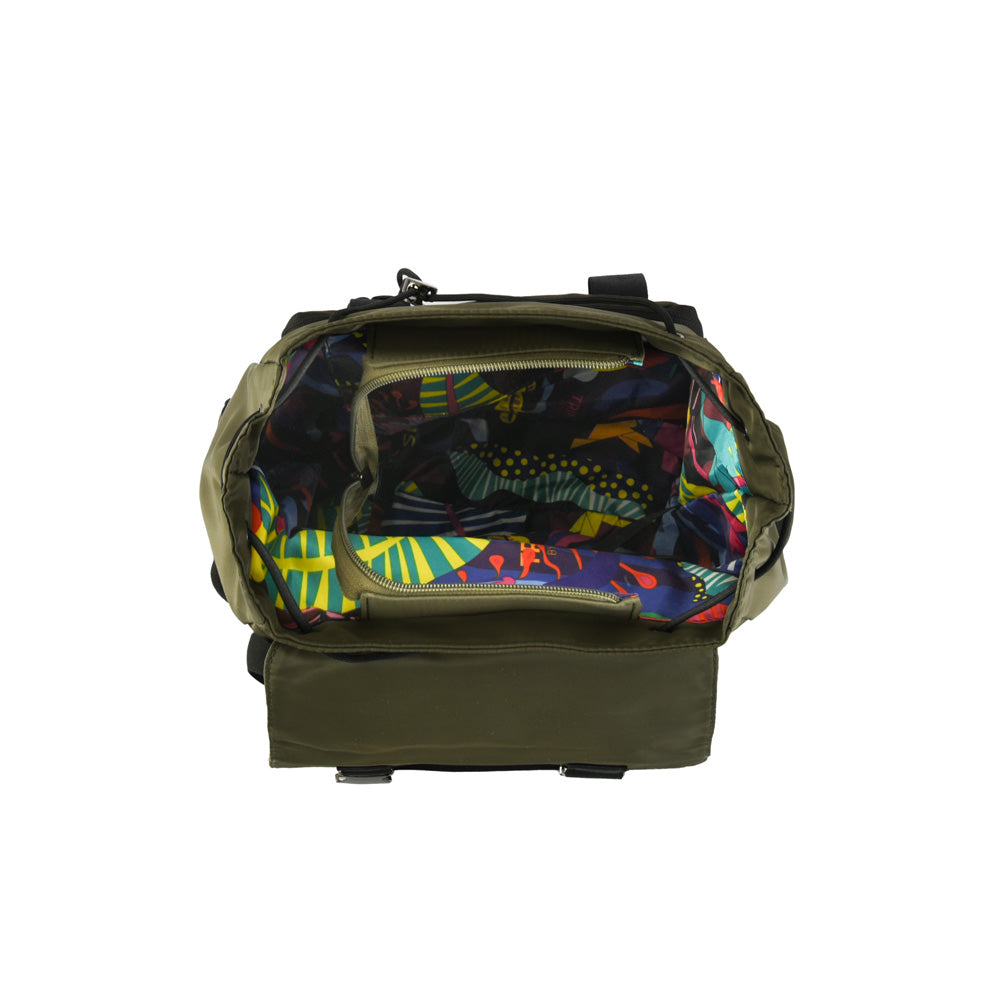 Olive green Zaza backpack