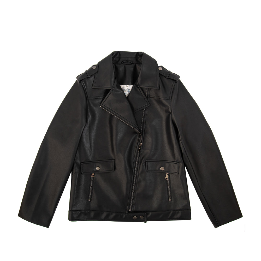 Fiona Black Biker Jacket