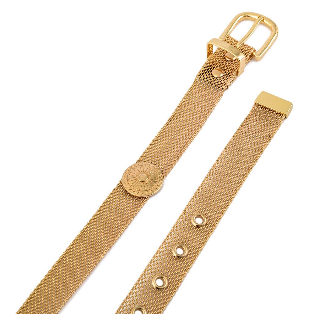 Light gold leipzig belt