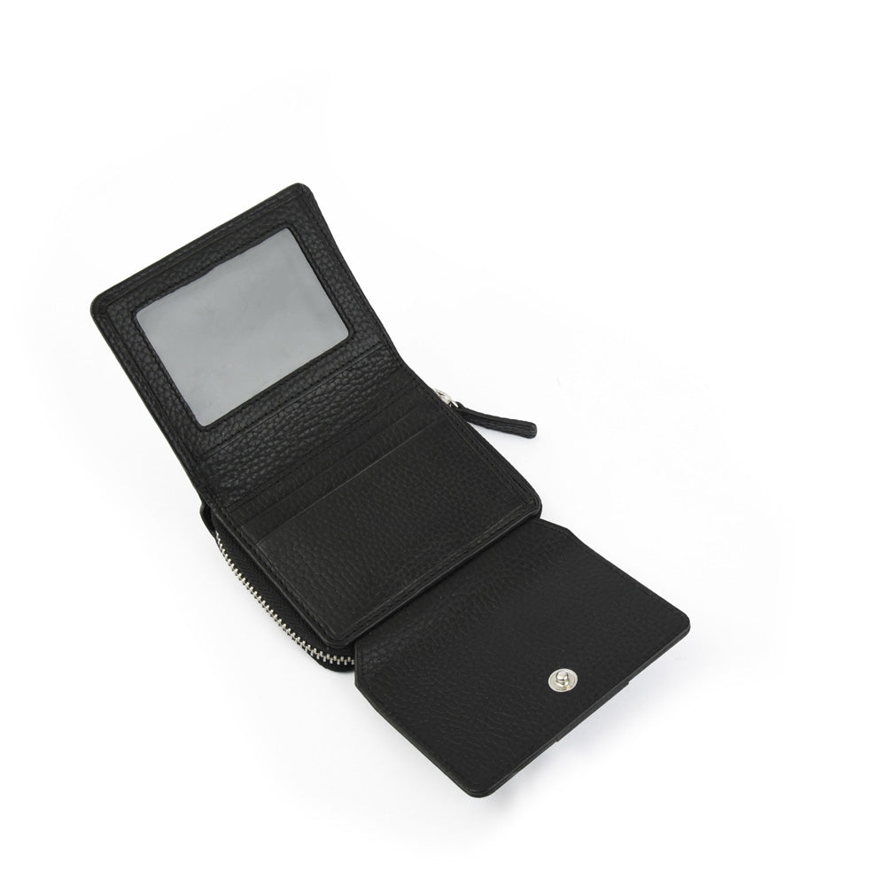 amphora peindre billetera cierre exterior pequeño negro