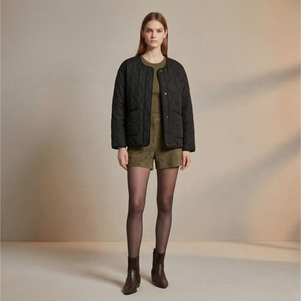 Atenas Black Puffy Soft Jacket