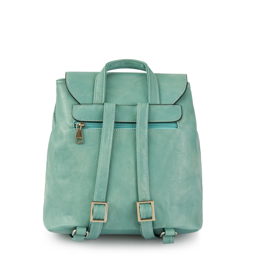 Aimar backpack with medium green aqua lid