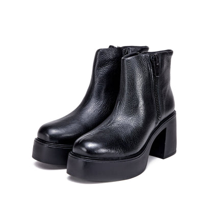 Black anouk heel ankle boot