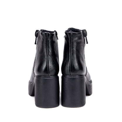 Black anouk heel ankle boot