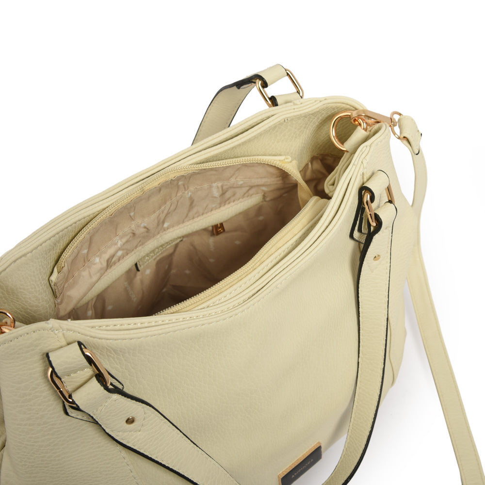 Wallet Two Handles Three divisions Belilla White
