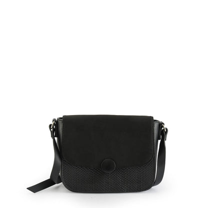 amphora bouton cartera tipo bandolera con tapa negro