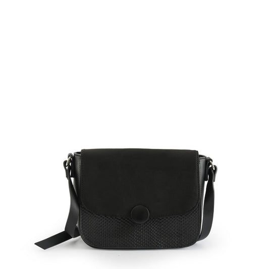 amphora bouton cartera tipo bandolera con tapa negro