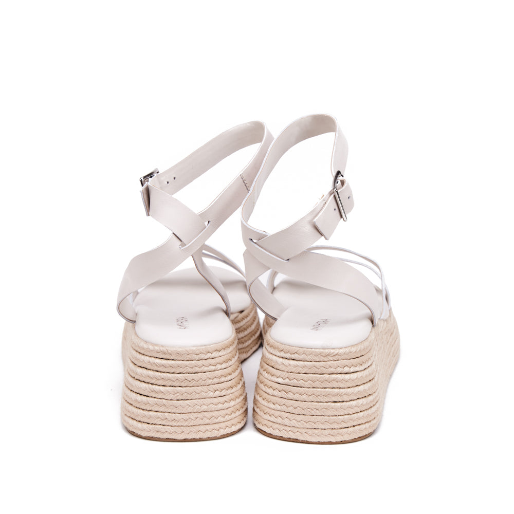 Carolina Sandal Cream White