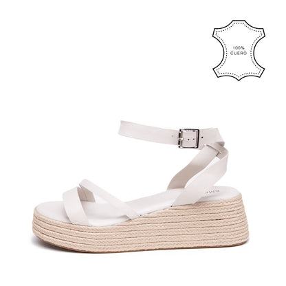 Carolina Sandal Cream White