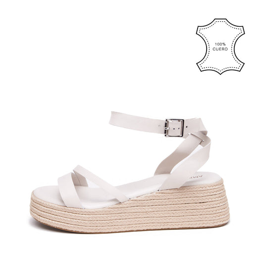 Carolina Sandal Cream White