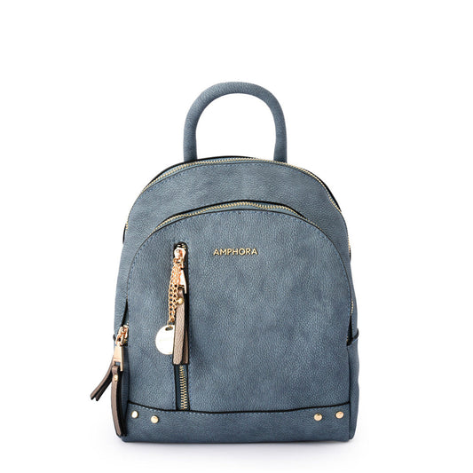 amphora catriel mochila pequena azul jeans