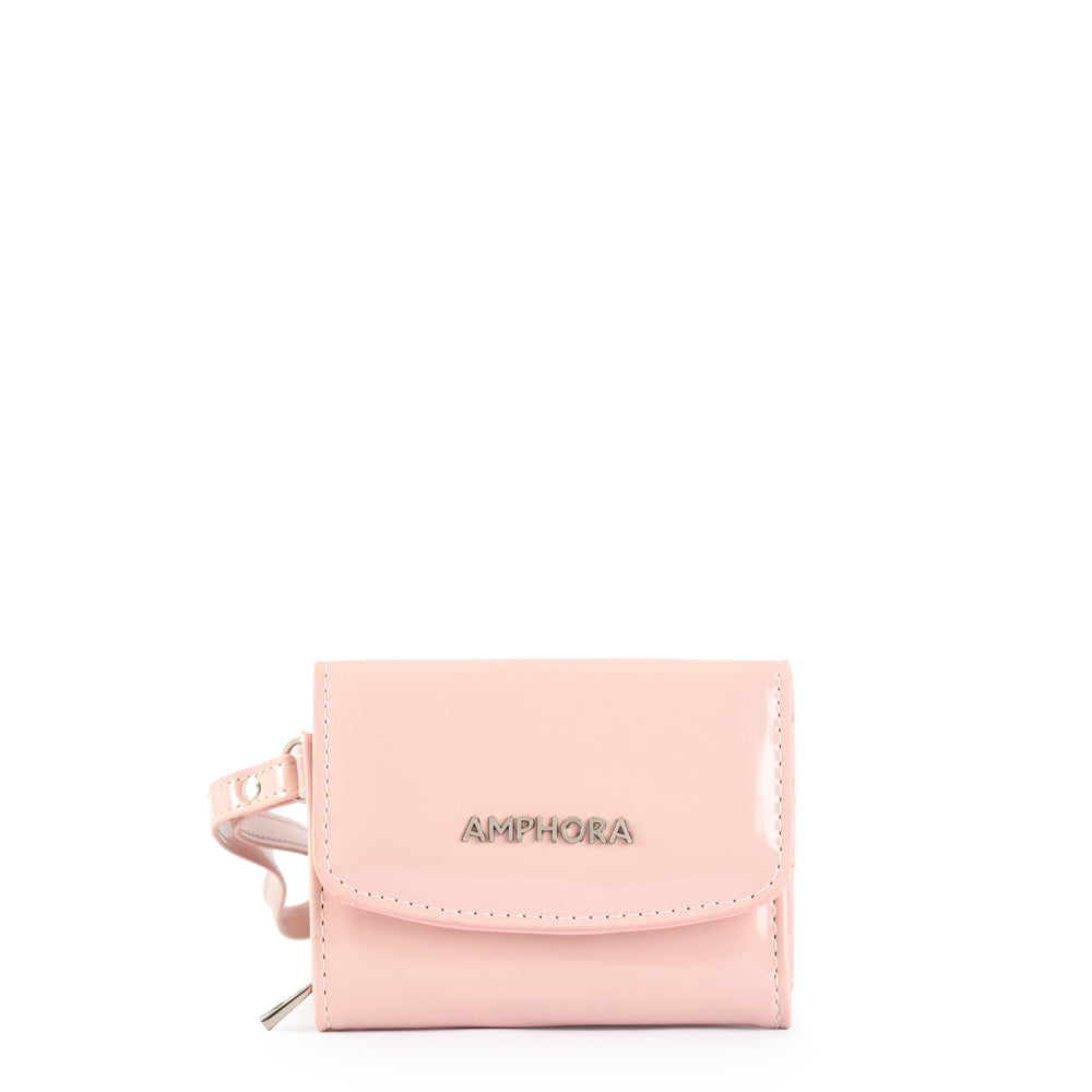 Small Cou Exterior Closure Wallet Light Pink