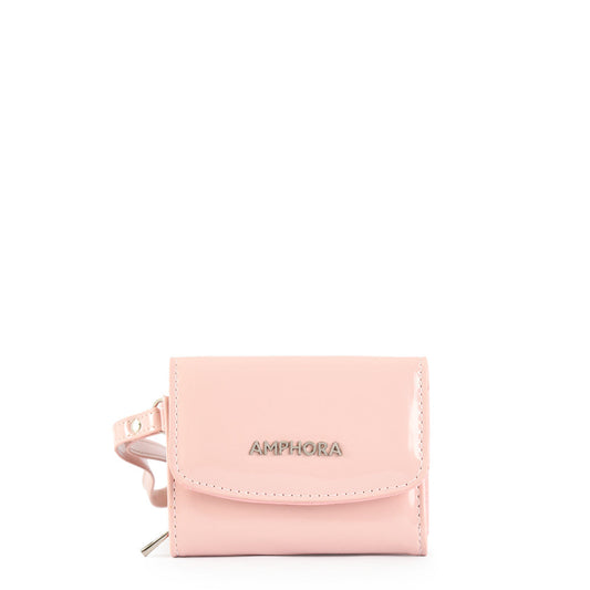 Small Cou Exterior Closure Wallet Light Pink