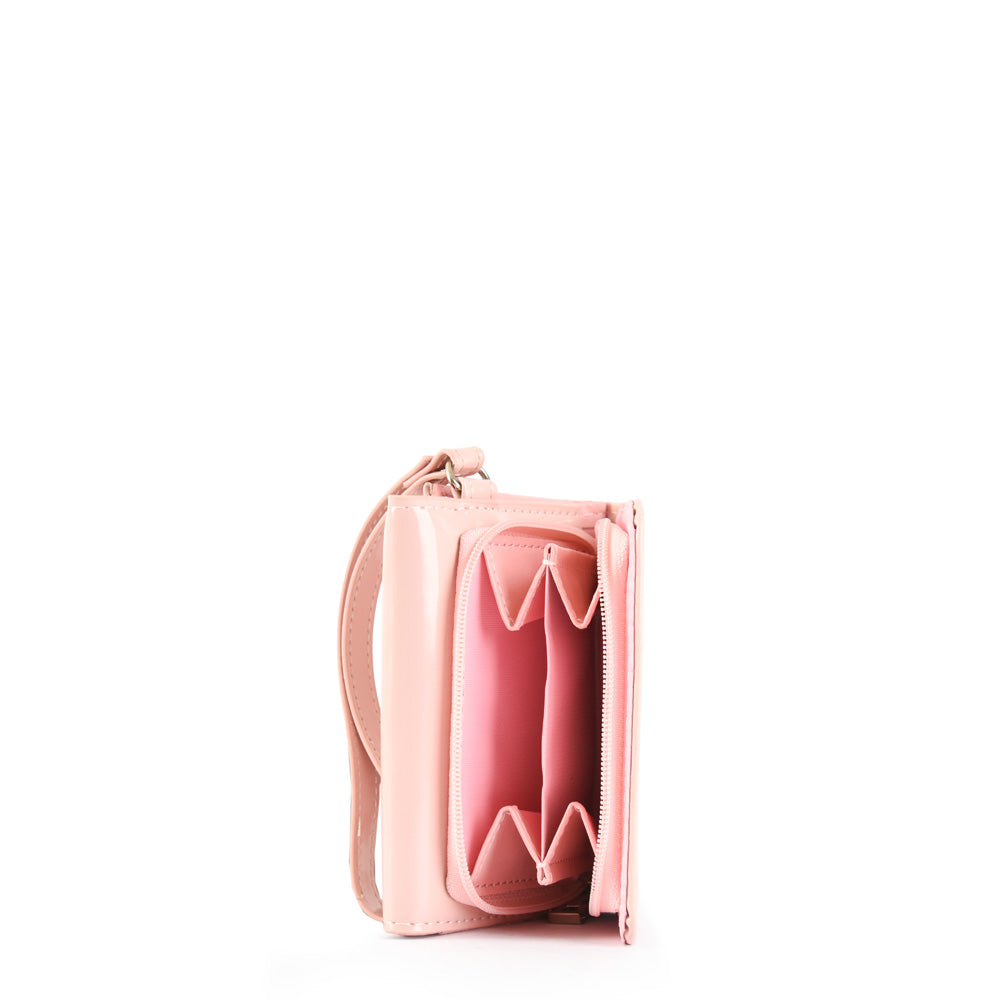 Small Cou Exterior Closure Wallet Light Pink
