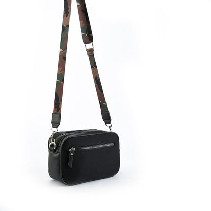 amphora couture cartera tipo bandolera negro