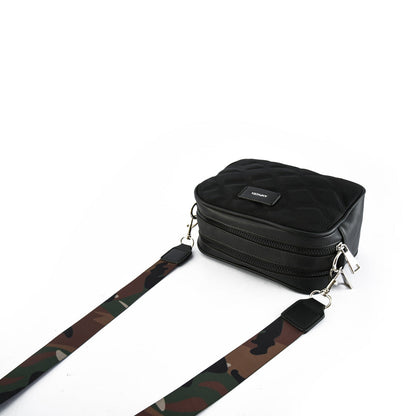amphora couture cartera tipo bandolera negro