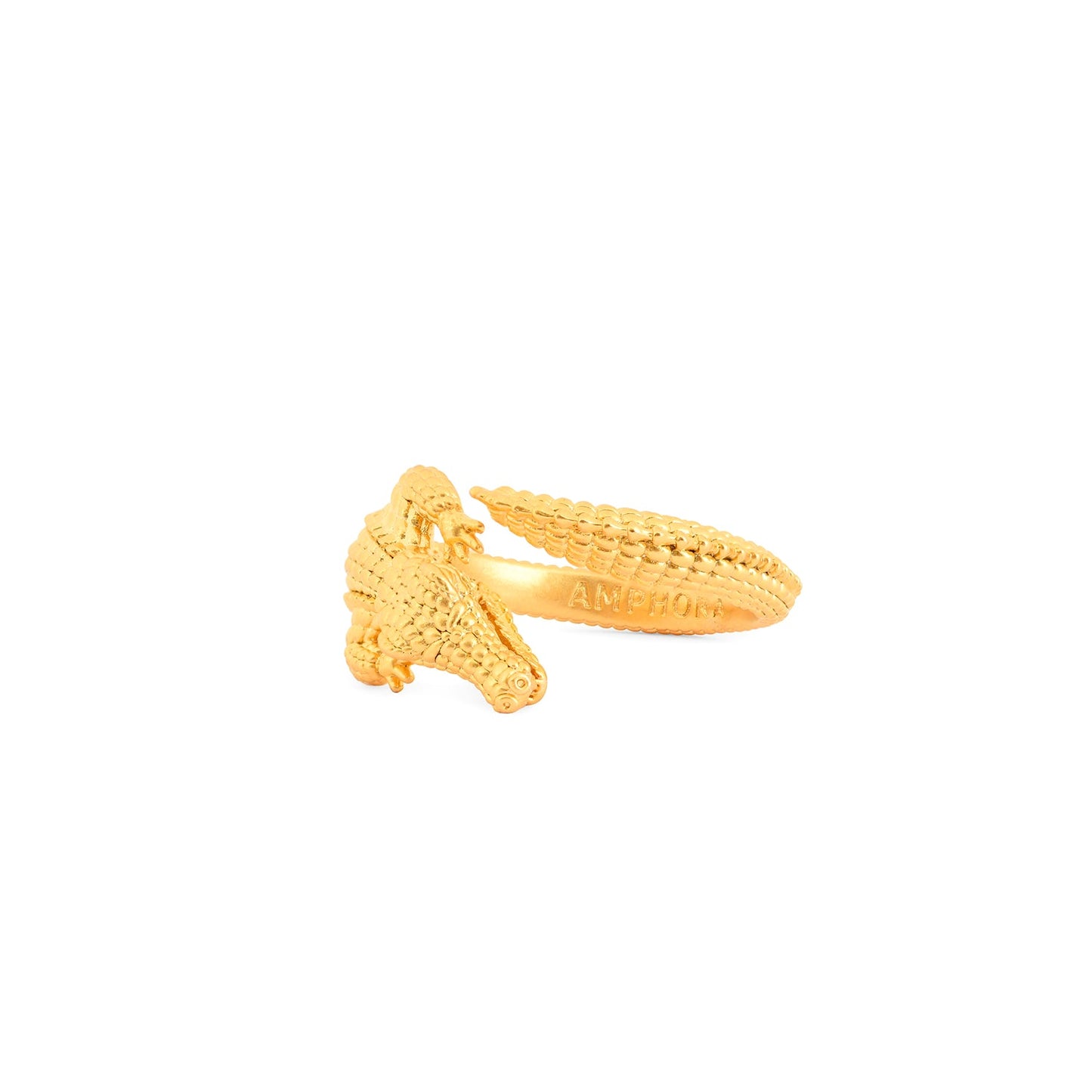 Light gold crocco ring