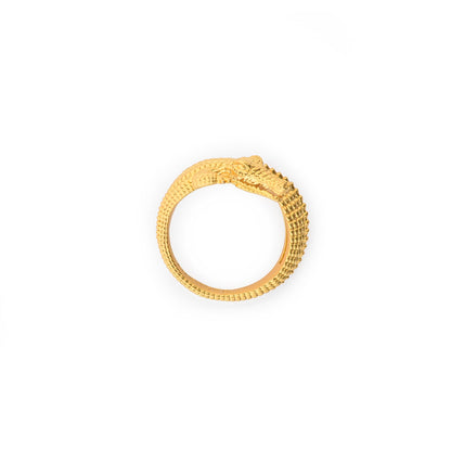 Light gold crocco ring