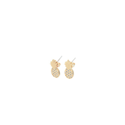 Golden pineapple hoops