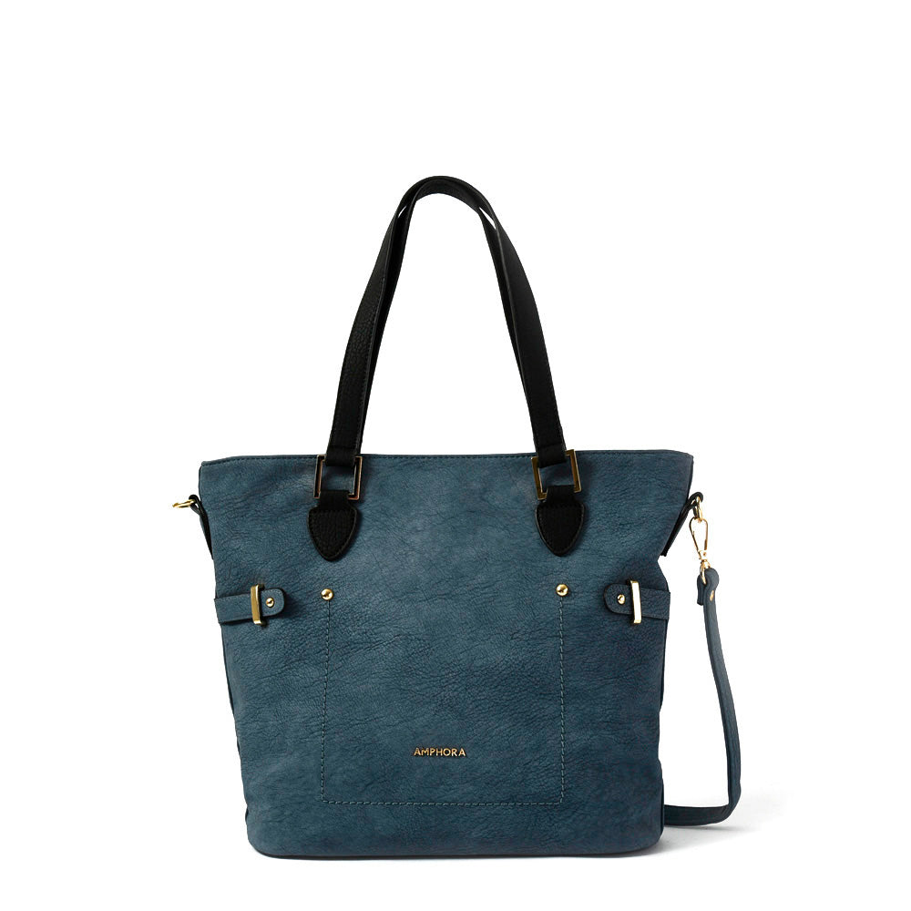 amphora fifika cartera tipo dos asas shopping azul jeans