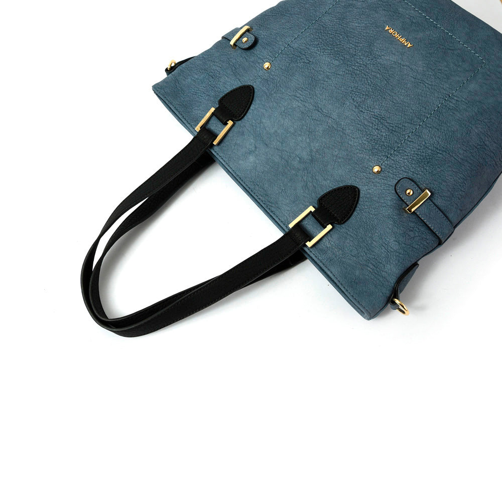 amphora fifika cartera tipo dos asas shopping azul jeans