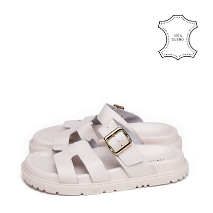 Karina Sandal Raw White