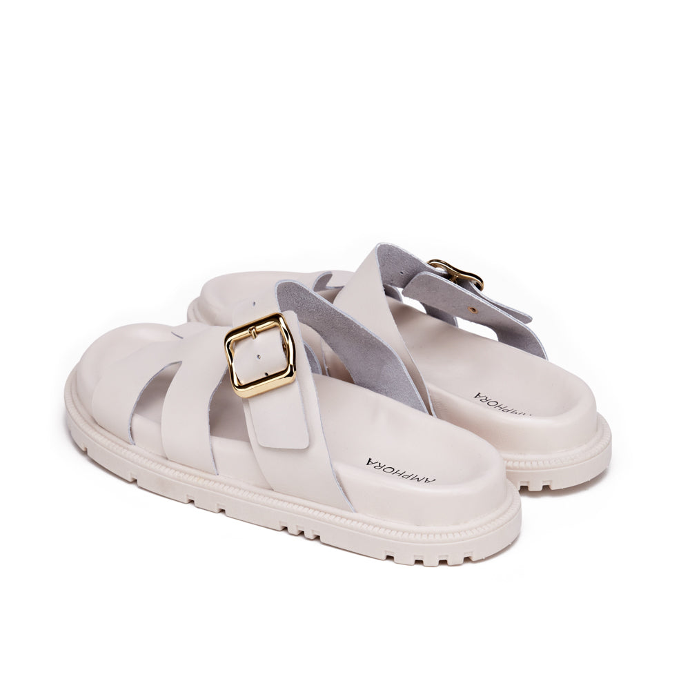 Karina Sandal Raw White