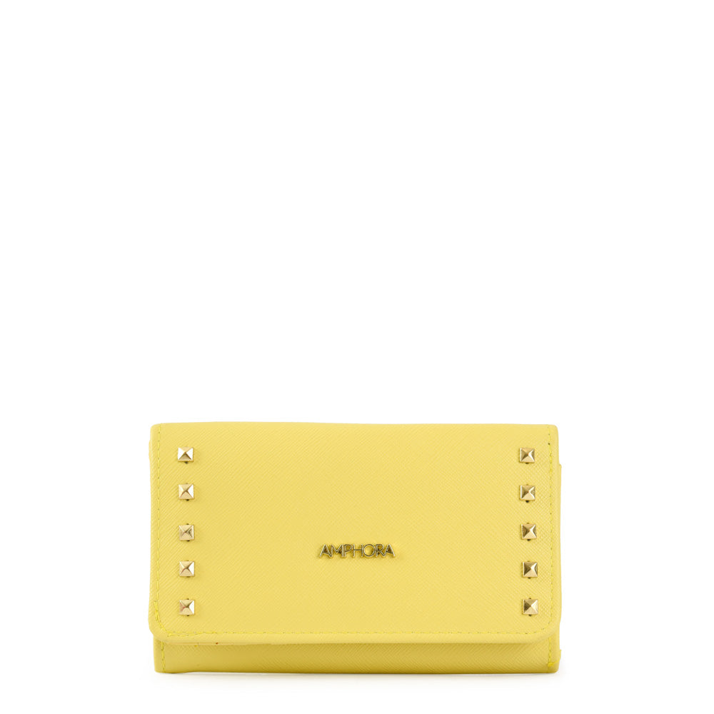 Yellow Milano medium accordion wallet