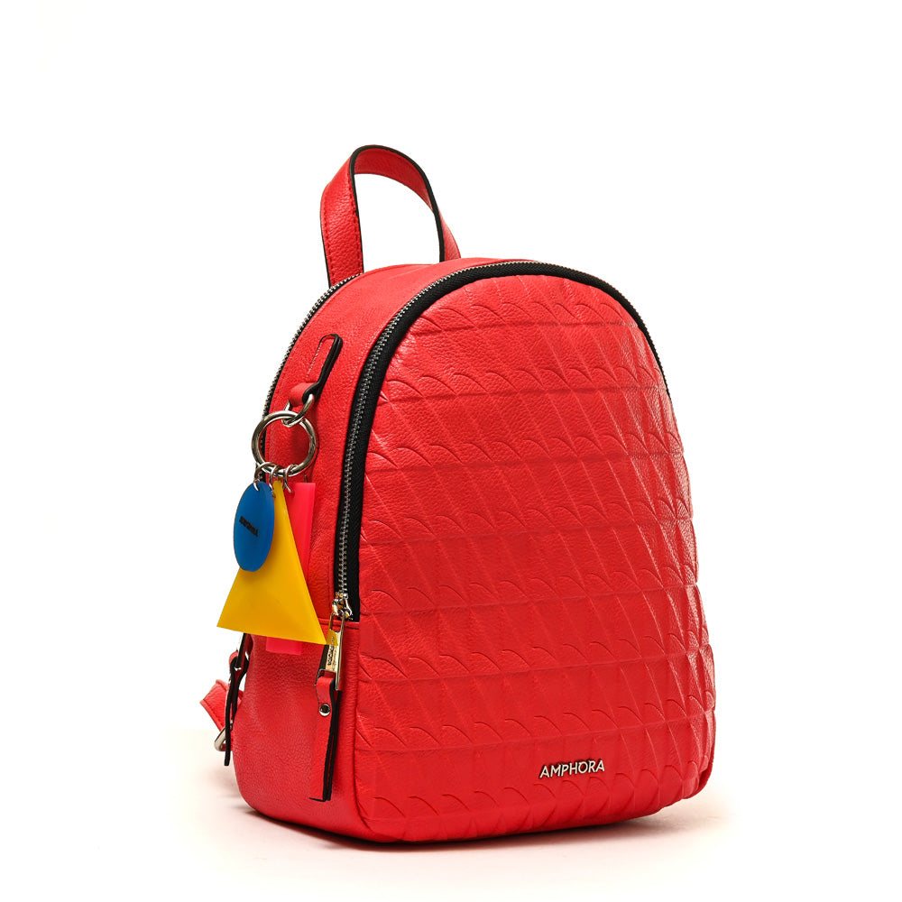 amphora olafur mochila mediana rojo