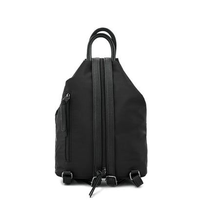 Textured Black Yomy Medium Backpack