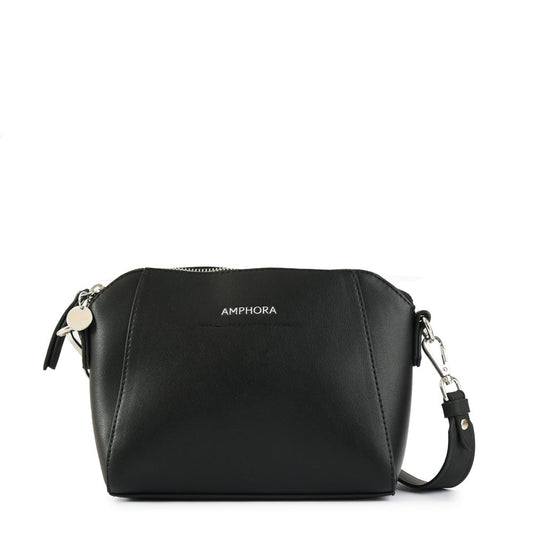 Nour small black crossbody wallet