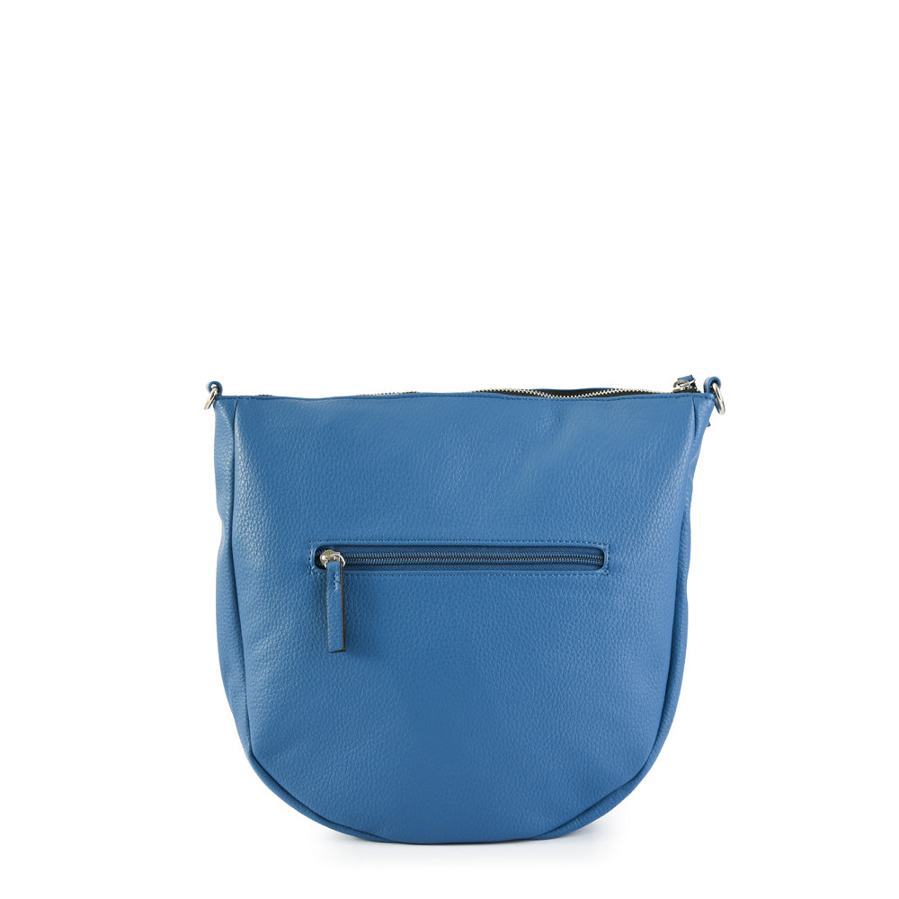 Elie blue medium crossbody wallet