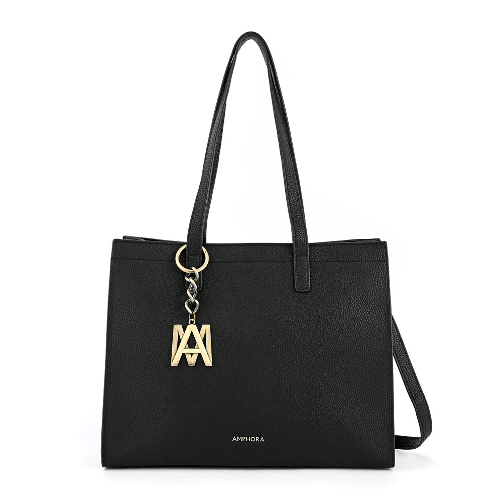 Miller large black two-handle wallet