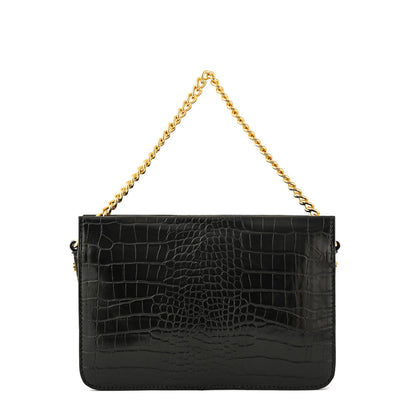 Anaya small black shoulder bag