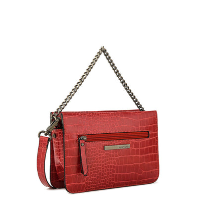 Anaya small red crossbody wallet