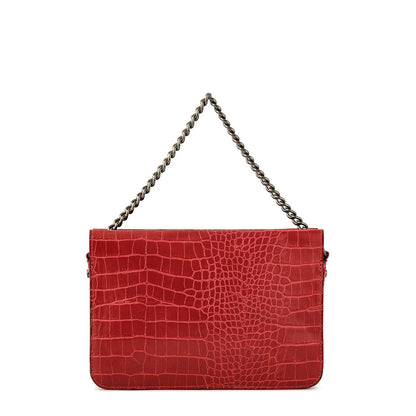 Anaya small red crossbody wallet