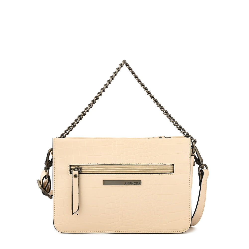 Anaya small off-white shoulder bag