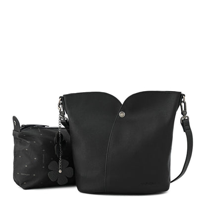 Emma medium black crossbody bag