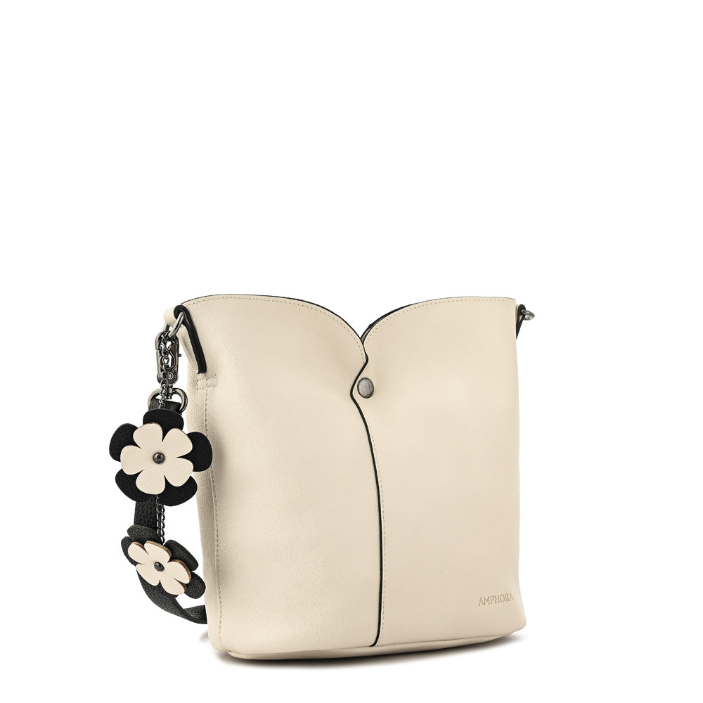 Emma medium shoulder bag ecru white