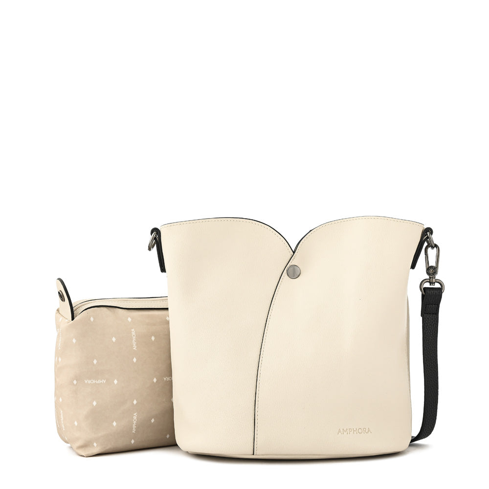 Emma medium shoulder bag ecru white