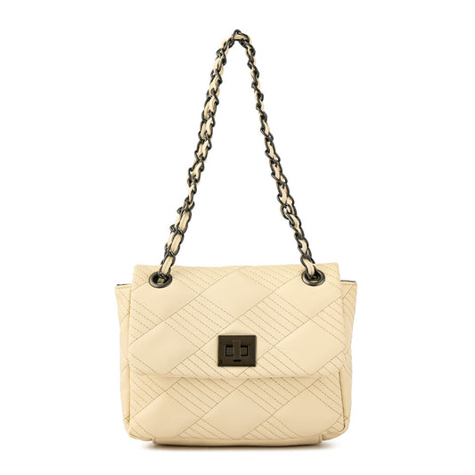 Small ecru white Verona crossbody bag