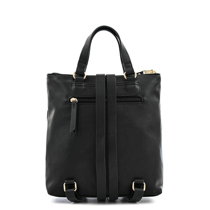 Medium textured black rustique backpack